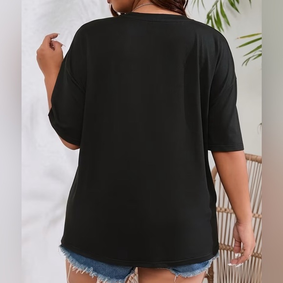 Black Is Beautiful Graphic Tee | Plus Size Cotton Statement T-Shirt) - Picture 2 of 4